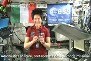 Samantha Cristoforetti dallo spazio a Rai 3