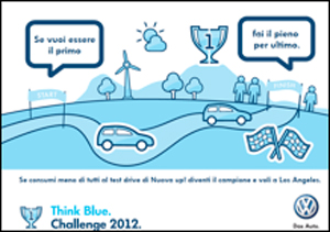 Think Blue. Challenge 2012: vince chi consuma meno