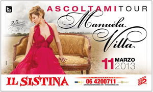 Manuela Villa in concerto al Sistina