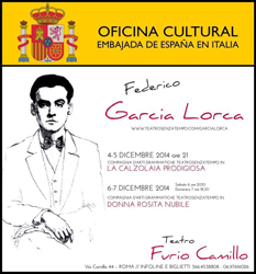 Il teatro di Federico Garcia Lorca di nuovo a Roma