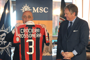 MSC crociere e Ac Milan presentano le attivita’ del 2013