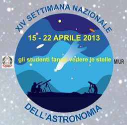XIV Settimana Nazionale dell'Astronomia